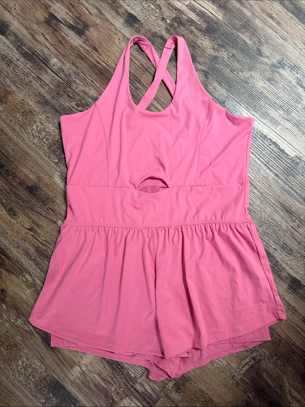Arizona Jean Company Athletic Romper Chateau Rose Size XXL